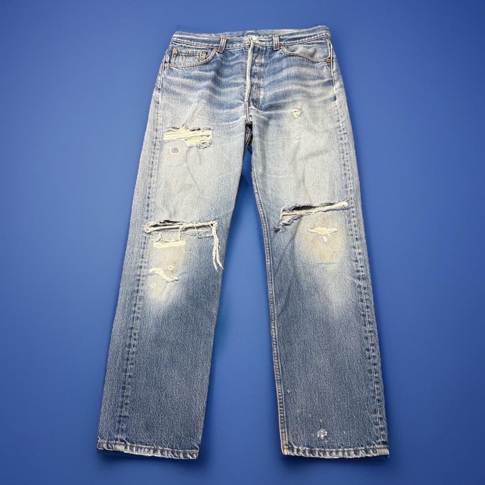 Vintage Levi's 501 Jeans Men's 35x33 (Fits 32x29)‎ Made in USA *READ